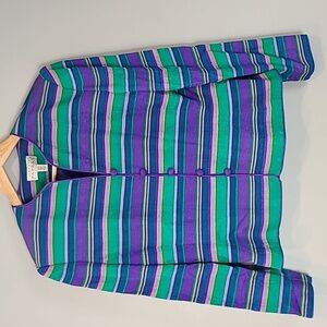 Adrianna Papell‎ Vintage 100% Silk Blazer Elegant Resort Wedding Summer Cruise 8